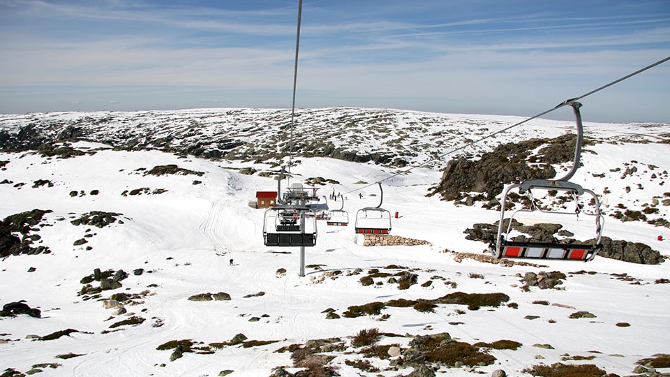 Serra da Estrela with snow