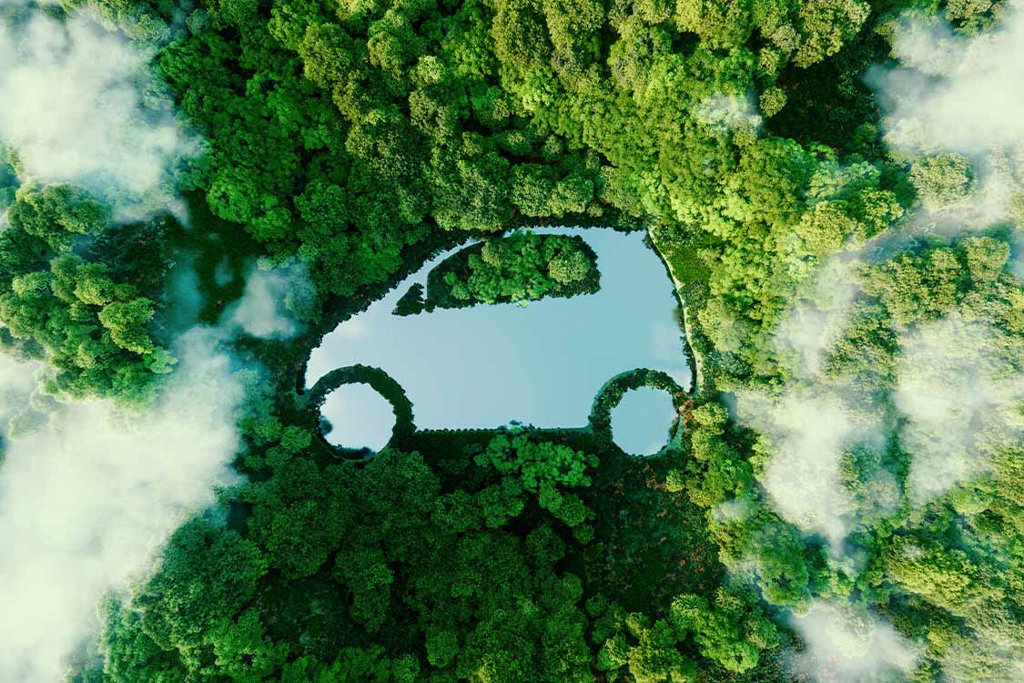 concept depicting new possibilities for sustainable mobility