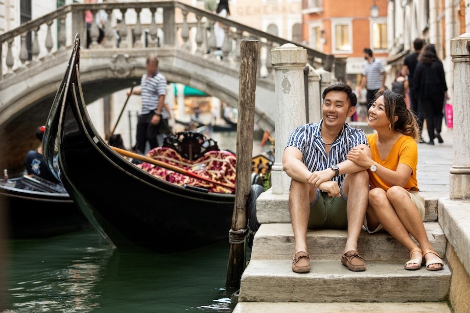 couple in Veneza