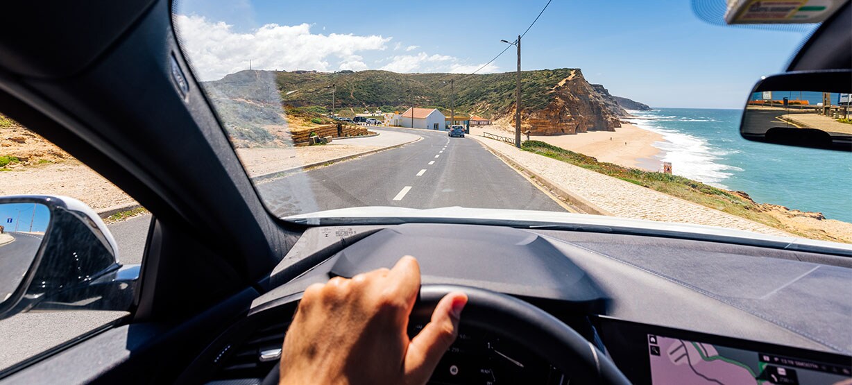 man driving