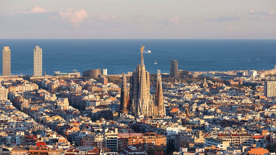 vista área de Barcelona