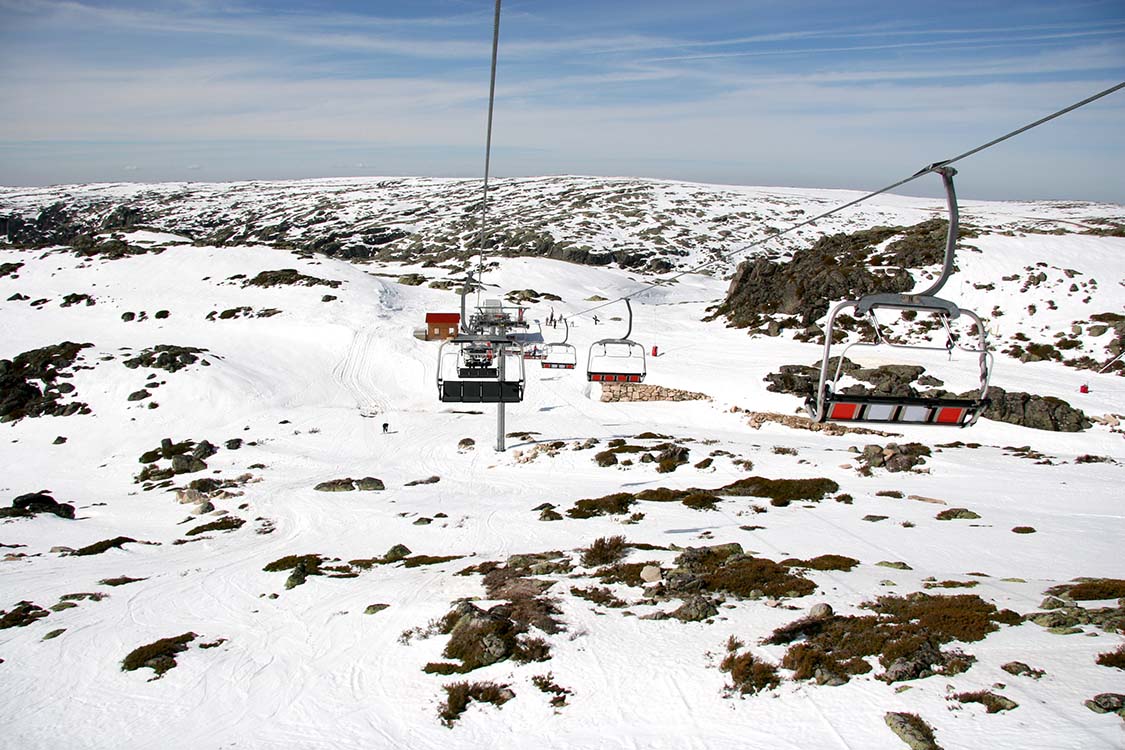 Serra da Estrela com neve