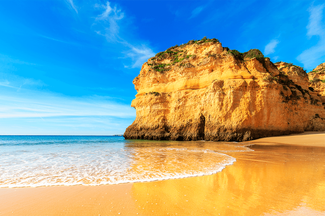 Vista sobre a praia