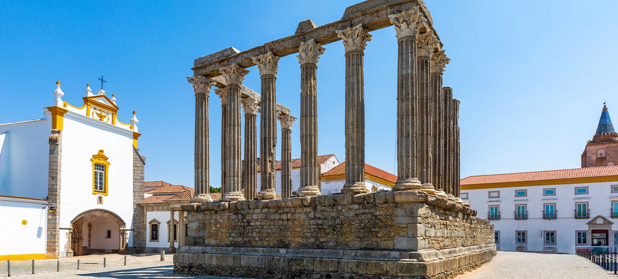 Templo de Diana em Évora.
